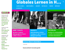 Tablet Screenshot of globales-lernen.de